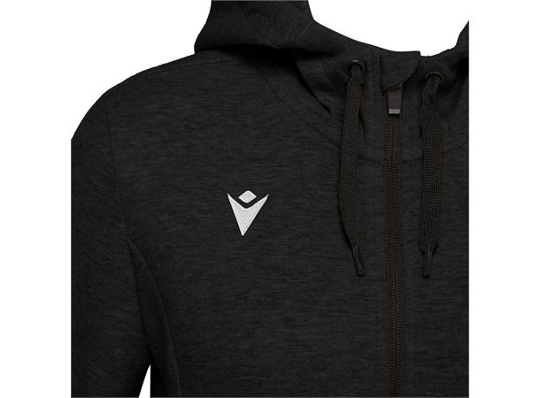 Lyre Full Zip Hooded Jacket W BLK XS Hettejakke i bomullsmiks til dame 