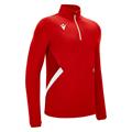 Piave 1/4 Zip Top RED/WHT S Teknisk treningsgenser - Unisex