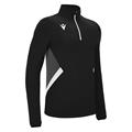 Piave 1/4 Zip Top BLK/WHT S Teknisk treningsgenser - Unisex