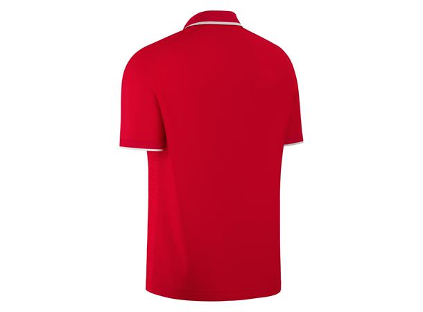 Aulos Polo RED/WHT M Teknisk poloskjorte - Unisex 