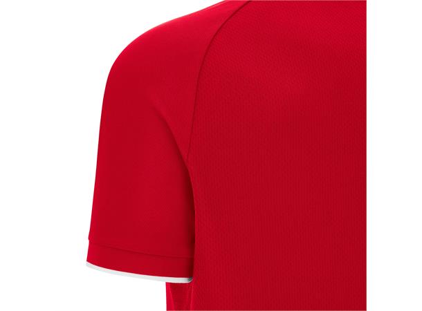 Aulos Polo RED/WHT M Teknisk poloskjorte - Unisex 