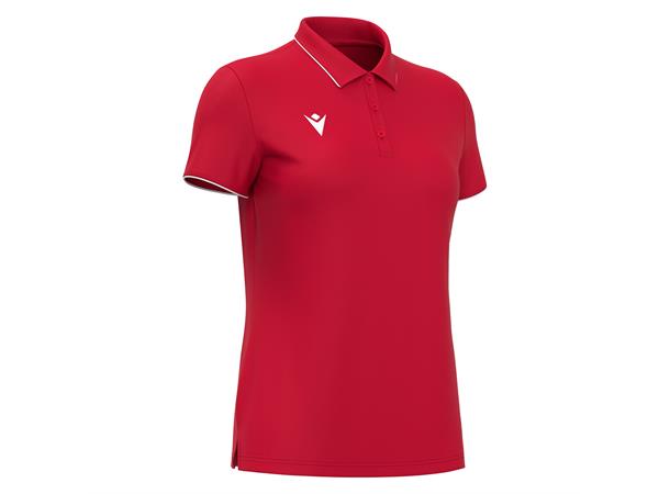 Melody polo RED/WHT 3XS Poloskjorte - Dame 