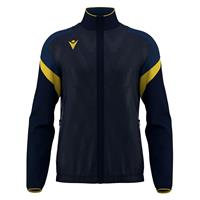 ODIN full zip top NAV/YEL S Jakke med kontrastdetaljer